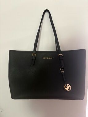 Michael Kors Black Jet Set large Tote Bag